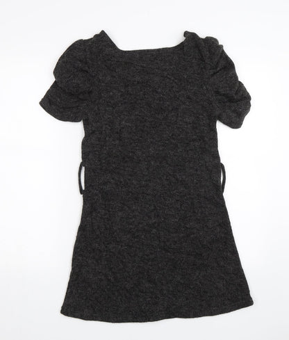 Club L Womens Grey   Jumper Dress  Size S