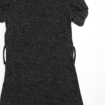 Club L Womens Grey   Jumper Dress  Size S