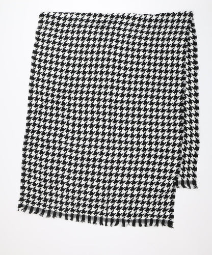 Preworn Unisex Black Houndstooth   Shawl/Wrap