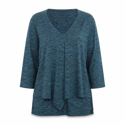 Bali Womens Blue   Basic Blouse Size XL