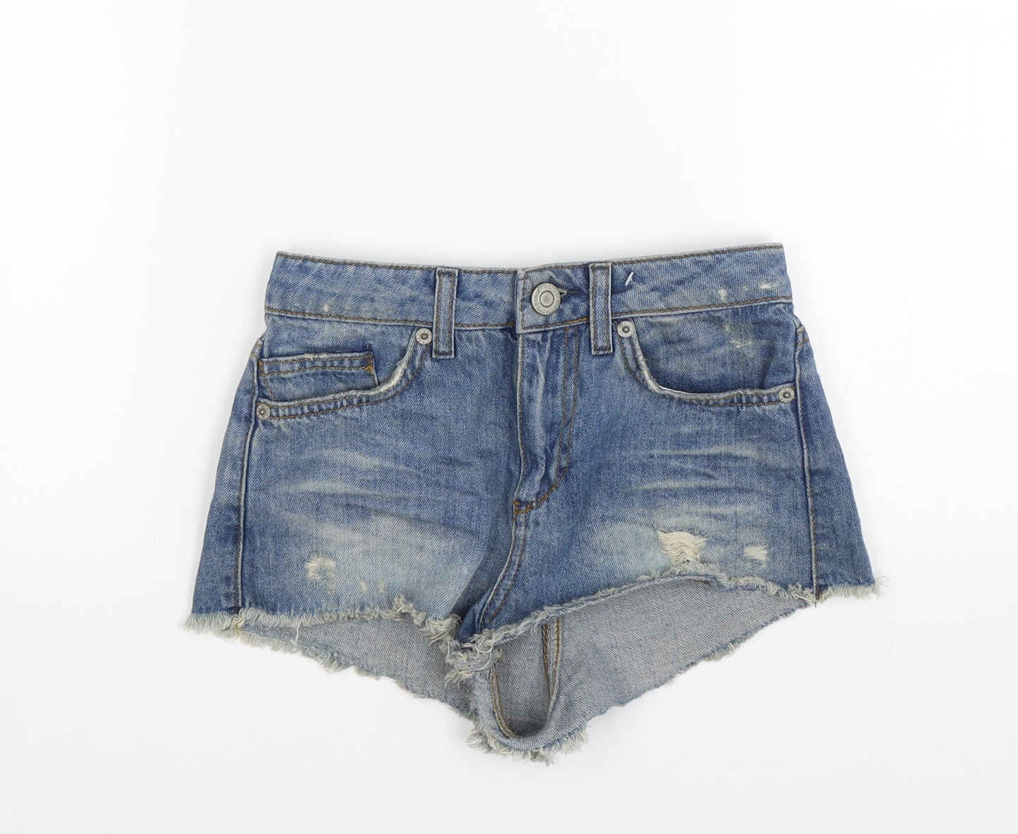 Topshop Womens Blue   Hot Pants Shorts Size 6