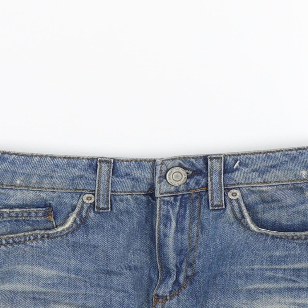 Topshop Womens Blue   Hot Pants Shorts Size 6