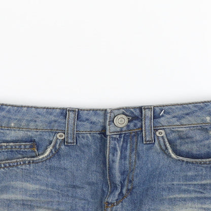 Topshop Womens Blue   Hot Pants Shorts Size 6