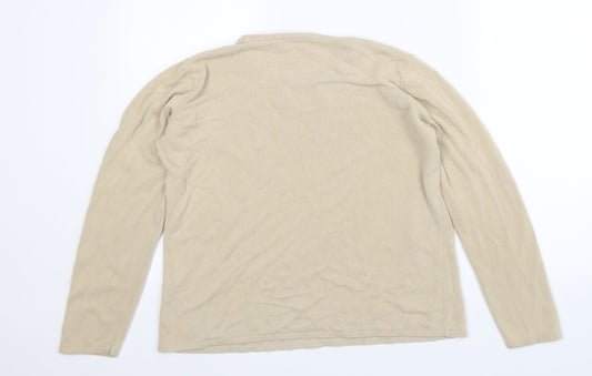 BM Collection Womens Beige   Pullover Jumper Size M