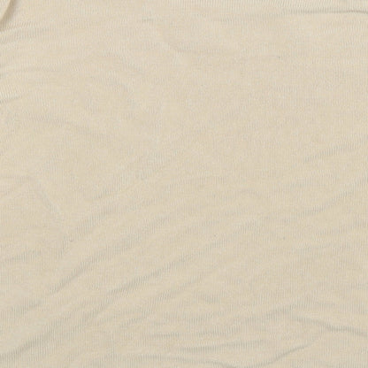 BM Collection Womens Beige   Pullover Jumper Size M