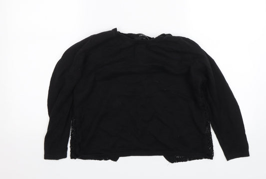 Womens UK Size 10 NEXT Black Basic Blouse