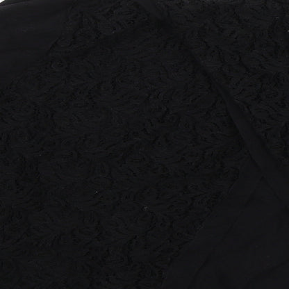 Womens UK Size 10 NEXT Black Basic Blouse