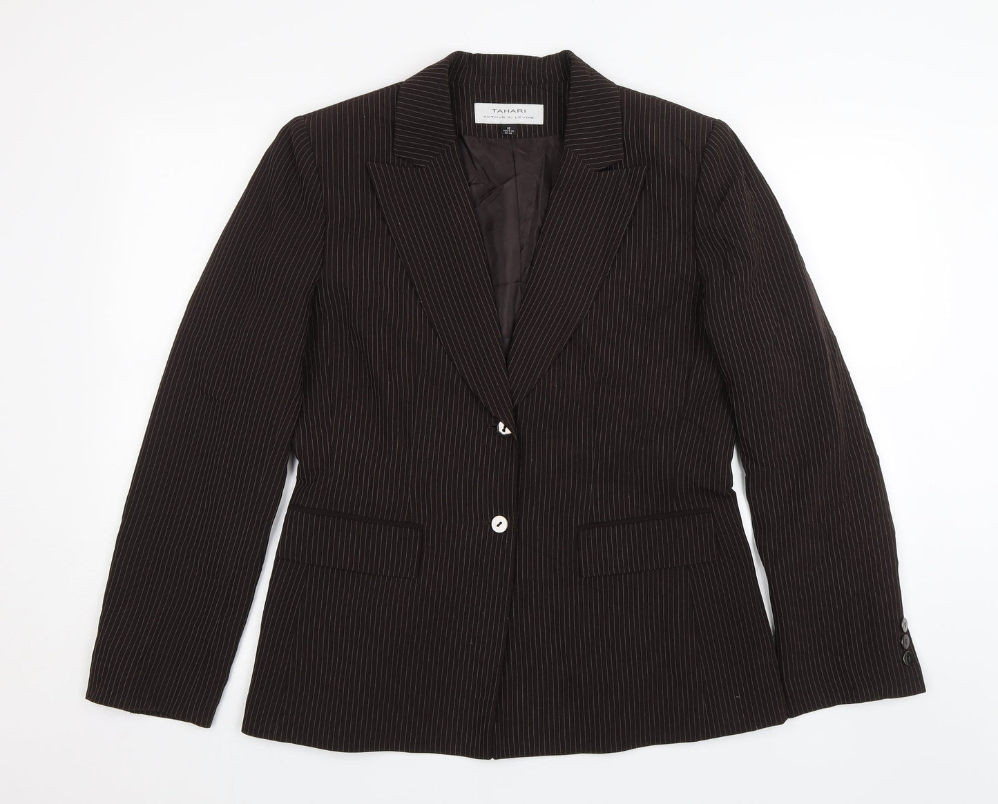 Womens UK Size 10 Tahari Regular Brown Blazer