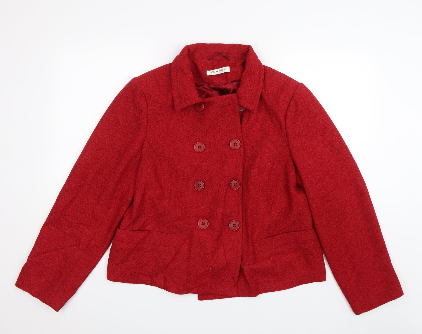 Womens UK Size 16 Planet Red Jacket
