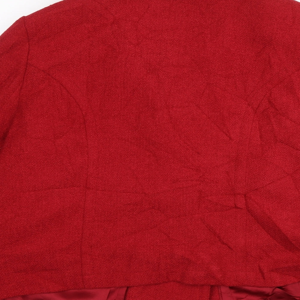 Womens UK Size 16 Planet Red Jacket