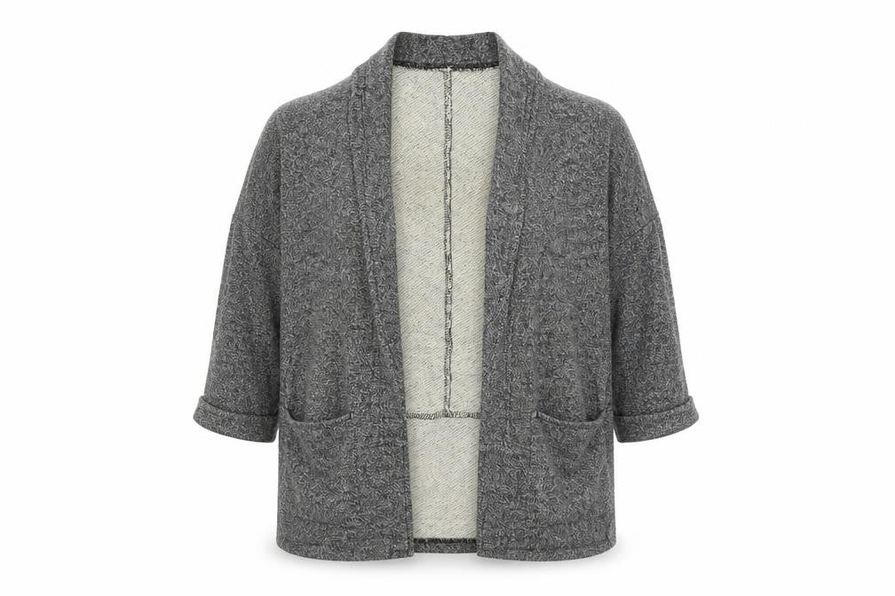 Womens UK Size S Divided Grey Cardigan Jumper