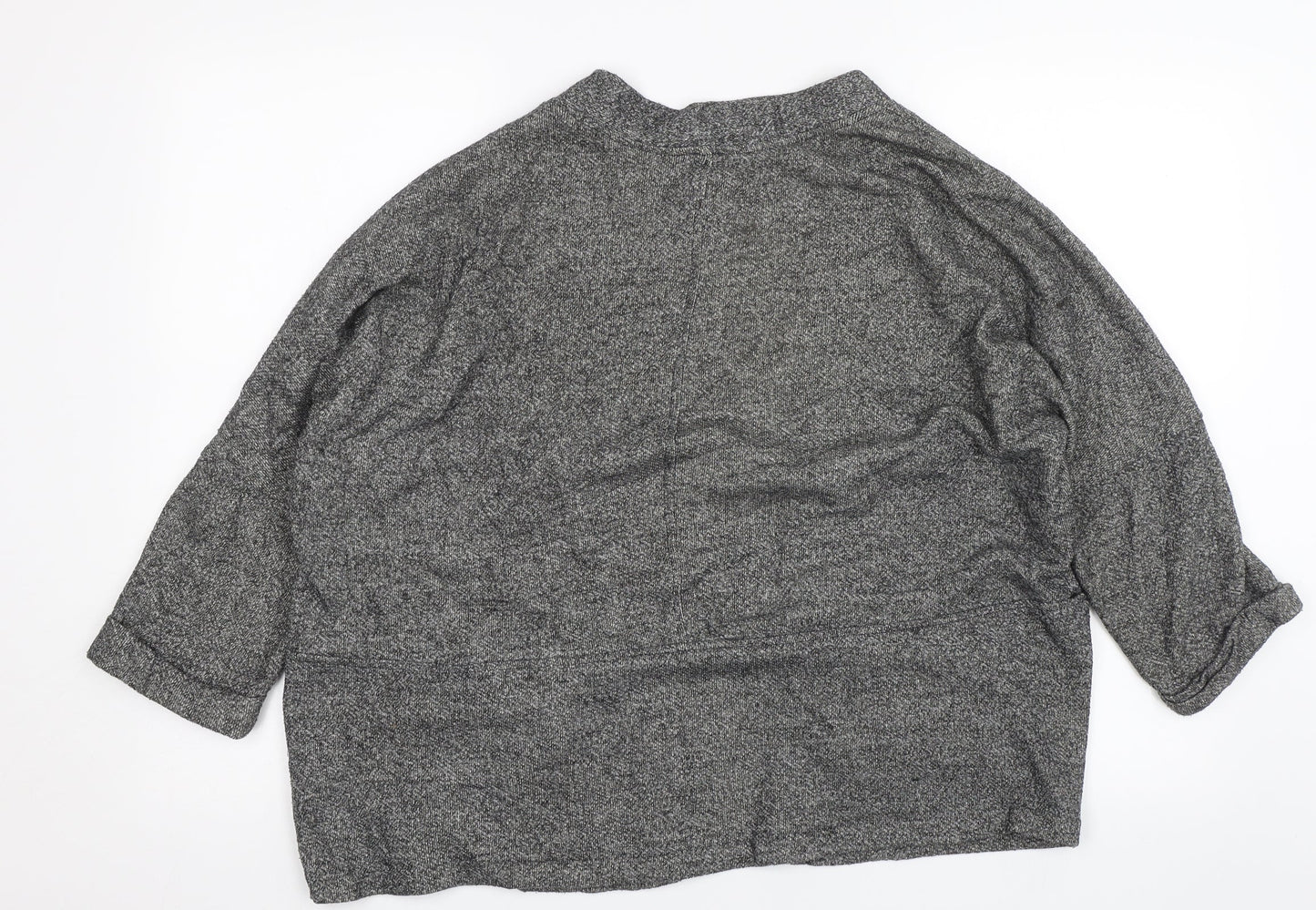 Womens UK Size S Divided Grey Cardigan Jumper