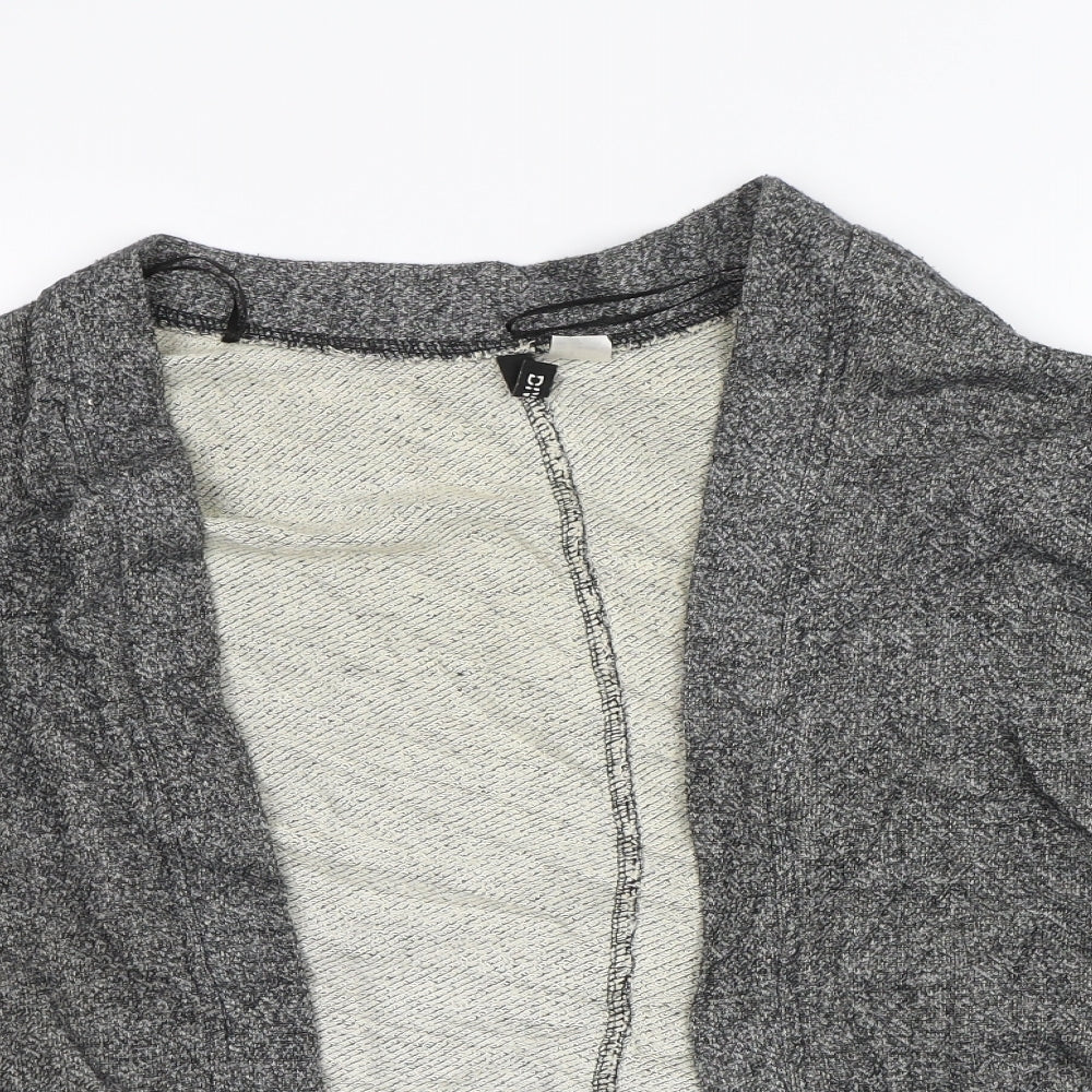 Womens UK Size S Divided Grey Cardigan Jumper