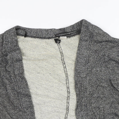 Womens UK Size S Divided Grey Cardigan Jumper
