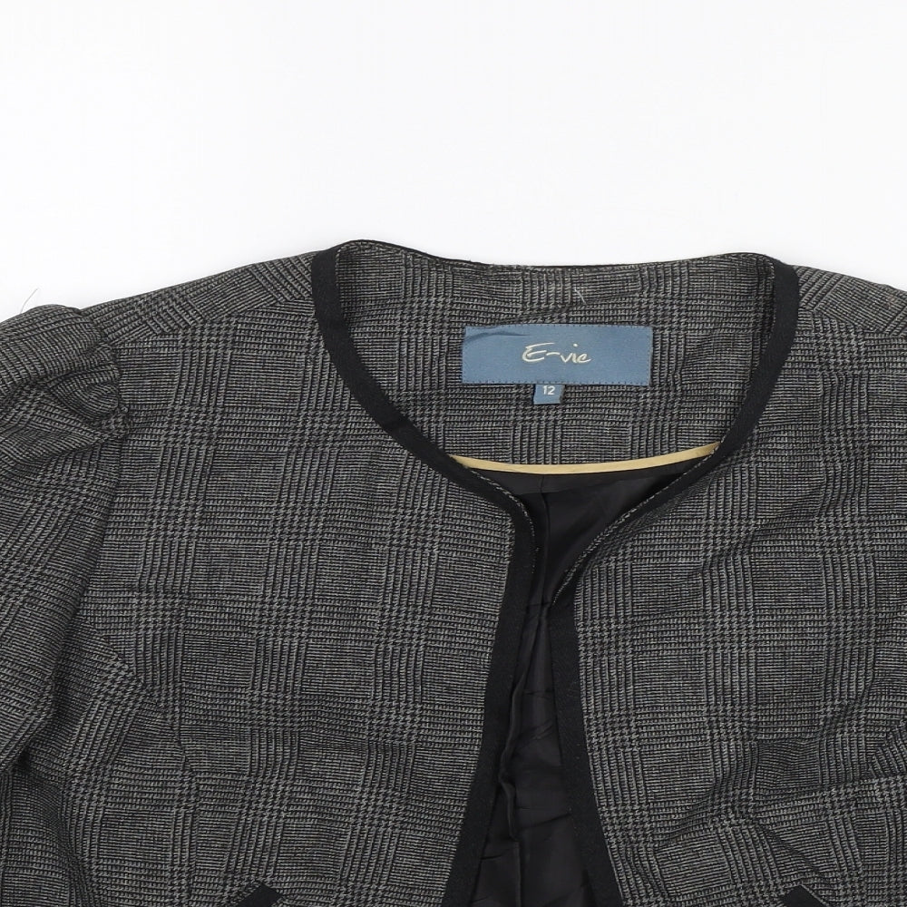 E-vie Womens Grey   Jacket  Size 12