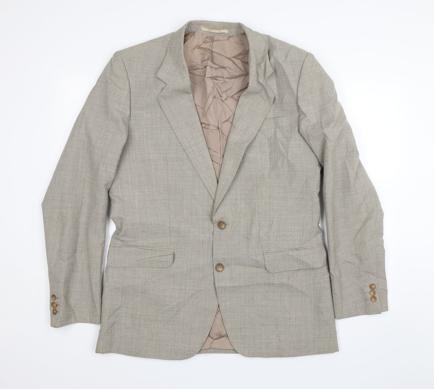 Mens UK Size 40 House of Fraser Regular Beige Suit Jacket