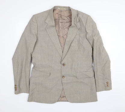 Mens UK Size 40 House of Fraser Regular Beige Suit Jacket