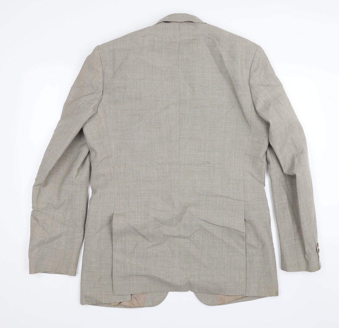 Mens UK Size 40 House of Fraser Regular Beige Suit Jacket