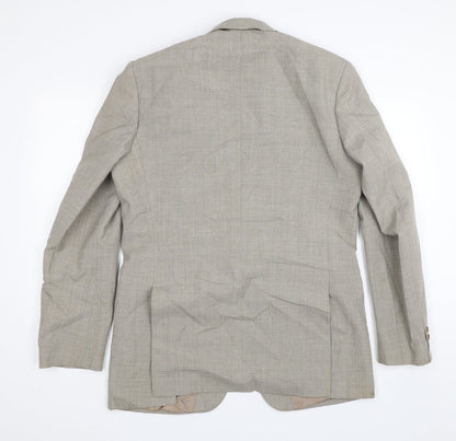 Mens UK Size 40 House of Fraser Regular Beige Suit Jacket