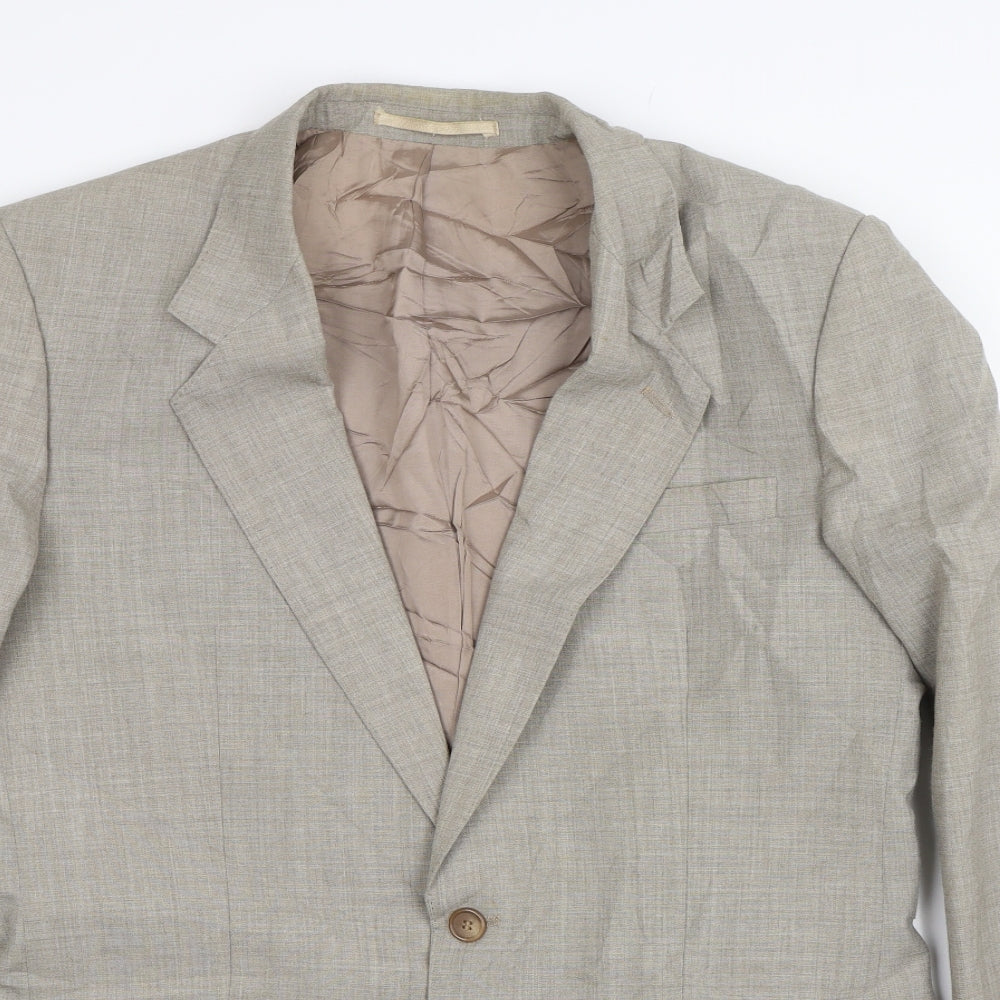 Mens UK Size 40 House of Fraser Regular Beige Suit Jacket