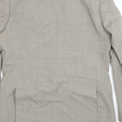 Mens UK Size 40 House of Fraser Regular Beige Suit Jacket