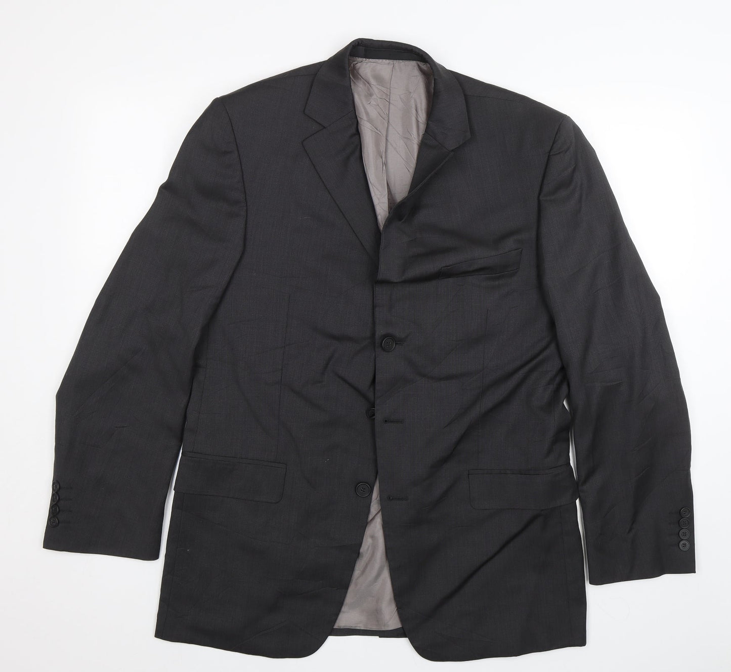 Mens UK Size 40 Marks and Spencer Regular Grey Suit Jacket