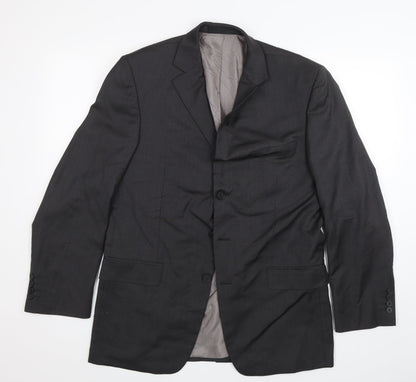 Mens UK Size 40 Marks and Spencer Regular Grey Suit Jacket