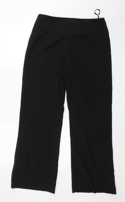 Womens UK Size 14 Debenhams Regular Fit Dress Pants Black Trousers