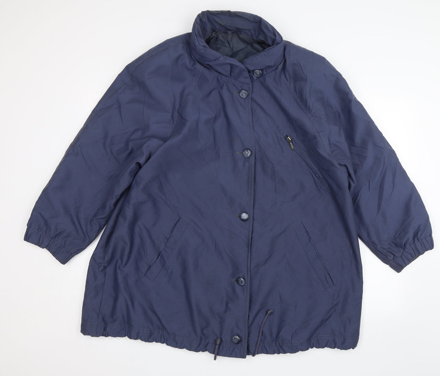 Womens UK Size 16 St Michael Blue Overcoat