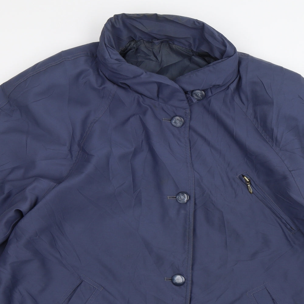 Womens UK Size 16 St Michael Blue Overcoat