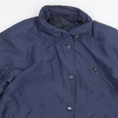 Womens UK Size 16 St Michael Blue Overcoat