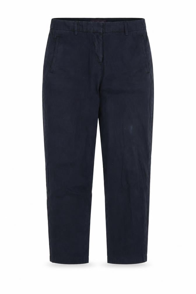 Marks & Spencer Womens Blue   Chino Trousers Size 34 in L21 in
