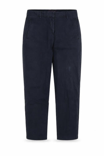Marks & Spencer Womens Blue   Chino Trousers Size 34 in L21 in