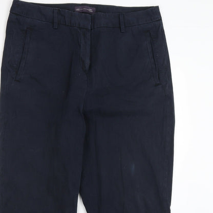 Womens UK Size 34 in M&S Regular Fit Chino Blue Trousers