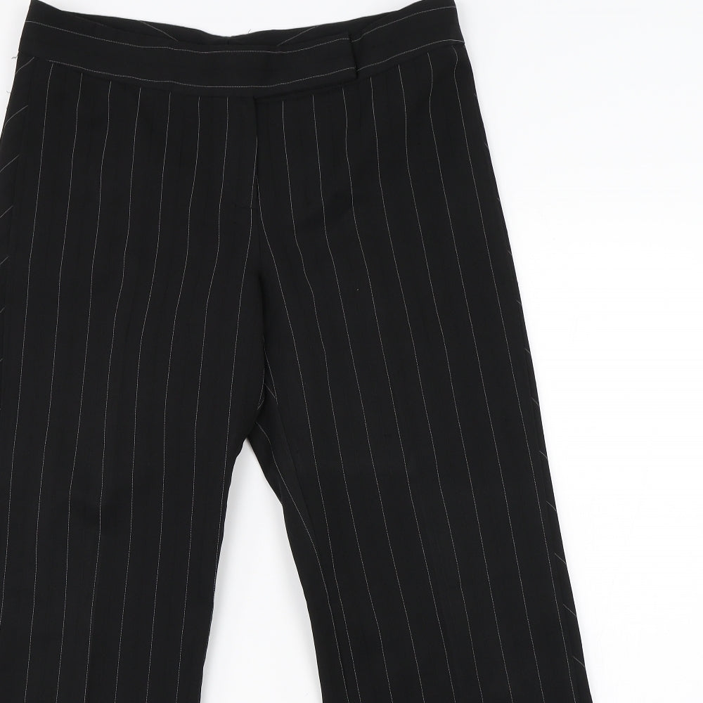 Womens UK Size 12 Atmosphere Regular Fit Dress Pants Black Trousers