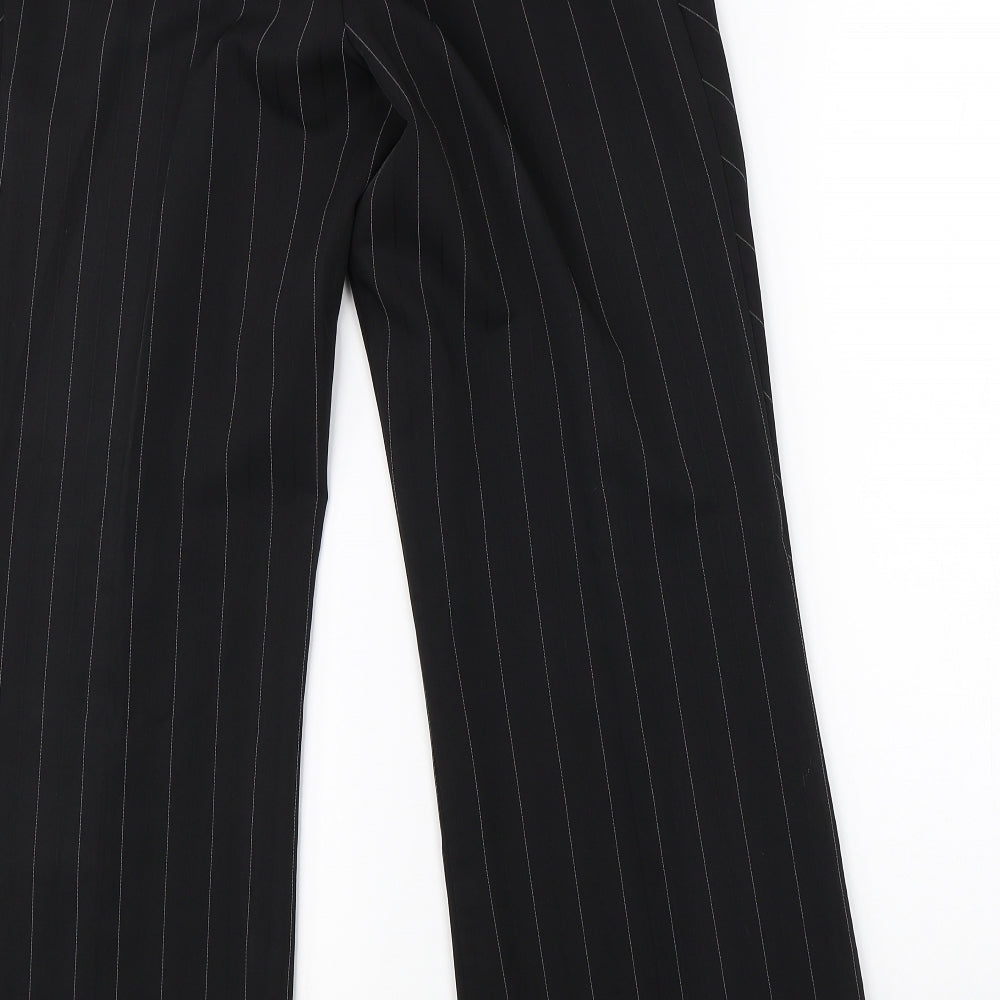 Womens UK Size 12 Atmosphere Regular Fit Dress Pants Black Trousers