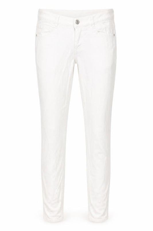 Front view of FC Jeans women’s white denim skinny jeans, size UK 12, 32-inch leg