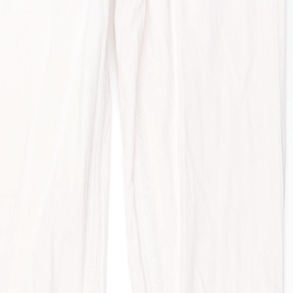 FC Jeans Womens White  Denim Skinny Jeans Size 12 L32 in