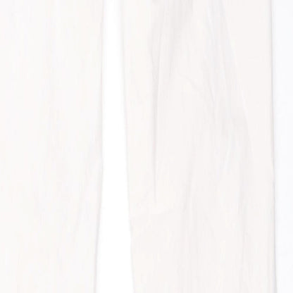 FC Jeans Womens White  Denim Skinny Jeans Size 12 L32 in