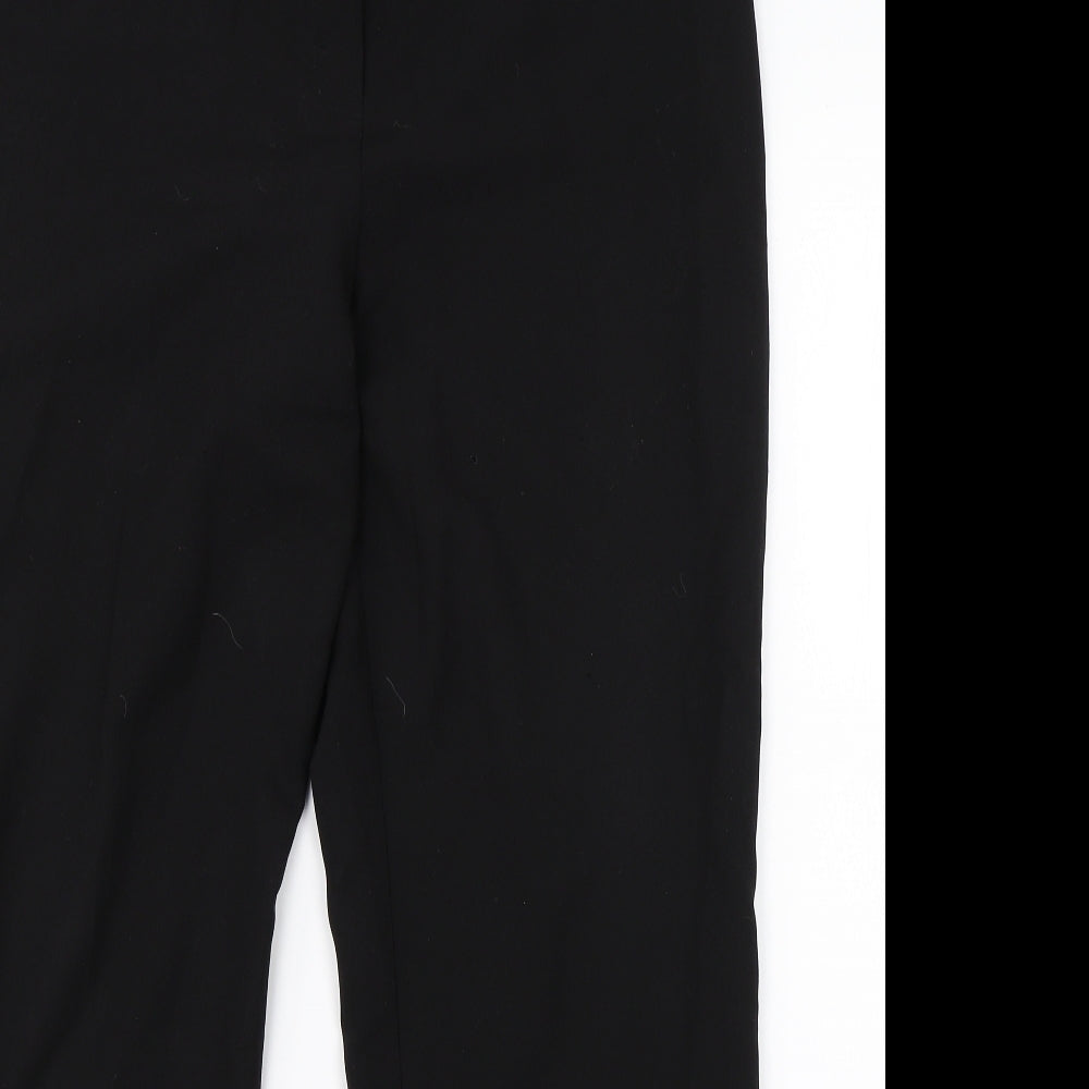 Womens UK Size 16 M&Co Regular Fit Dress Pants Black Trousers