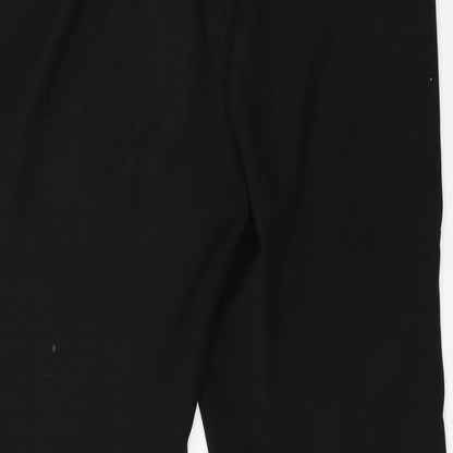 Womens UK Size 16 M&Co Regular Fit Dress Pants Black Trousers