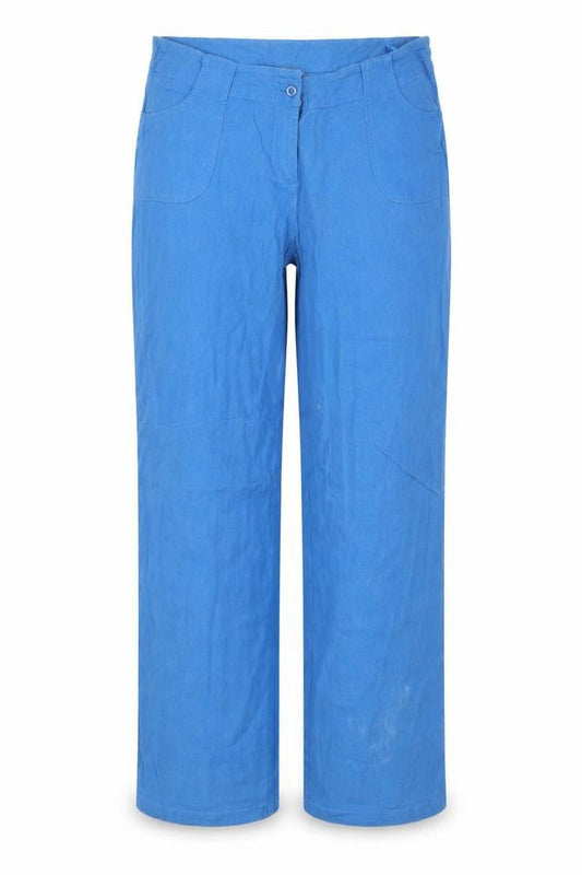 Mia Moda Womens Blue   Trousers  Size 36 in L28 in