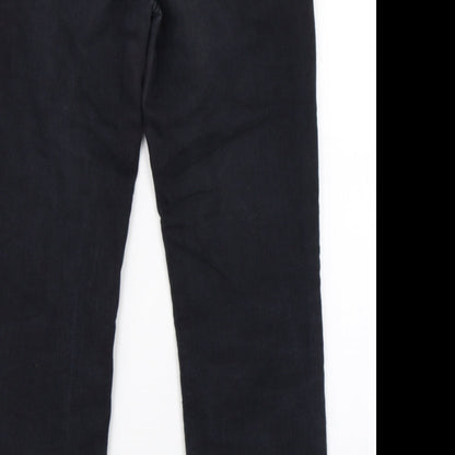 Preworn Womens Black  Denim Straight Jeans Size 30 in L28 in