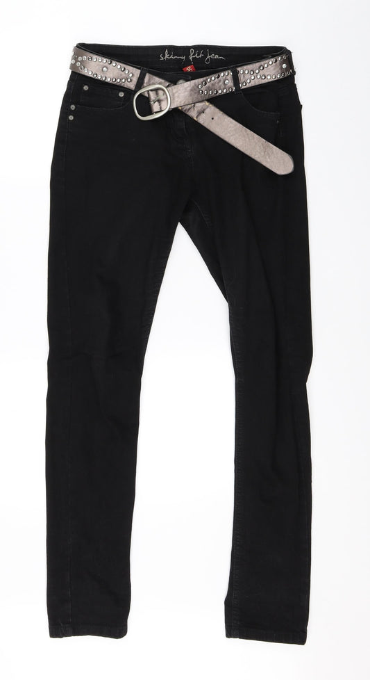 Denim Co Womens Black  Denim Straight Jeans Size 12 L30 in