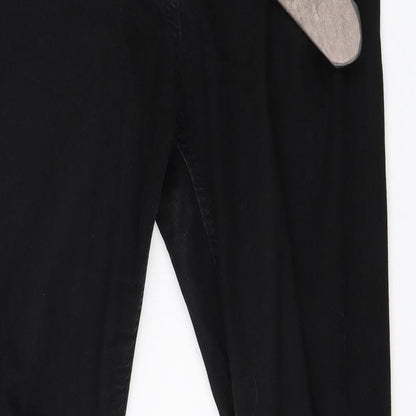 Denim Co Womens Black  Denim Straight Jeans Size 12 L30 in