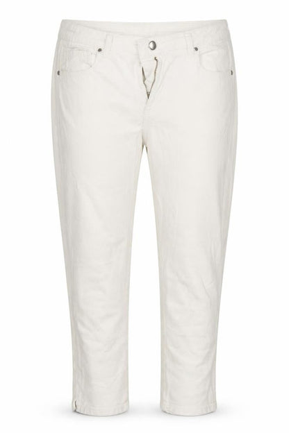 Womens White  Denim Cropped Jeans Size 32 L20 in