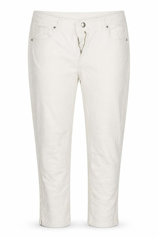 Womens White  Denim Cropped Jeans Size 32 L20 in