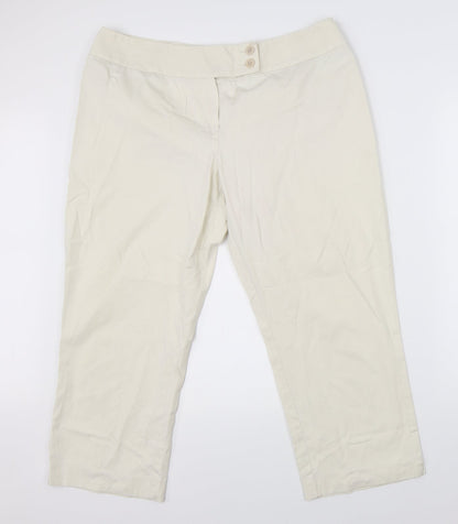 Womens UK Size 38 in Preworn Regular Fit  Beige Trousers