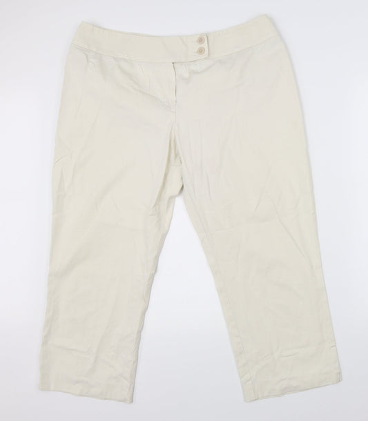 Womens UK Size 38 in Preworn Regular Fit  Beige Trousers