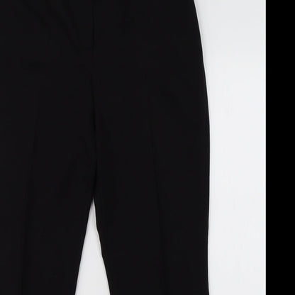 Womens UK Size 14 BHS Regular Fit Dress Pants Black Trousers
